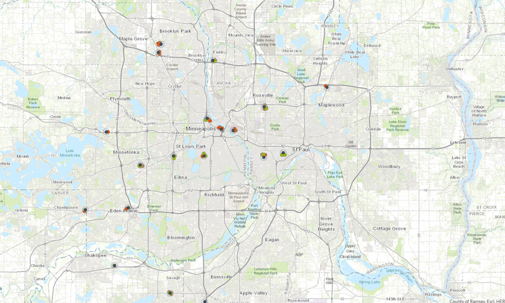 Close Up Of Dc Fast Chargers In Minnesota